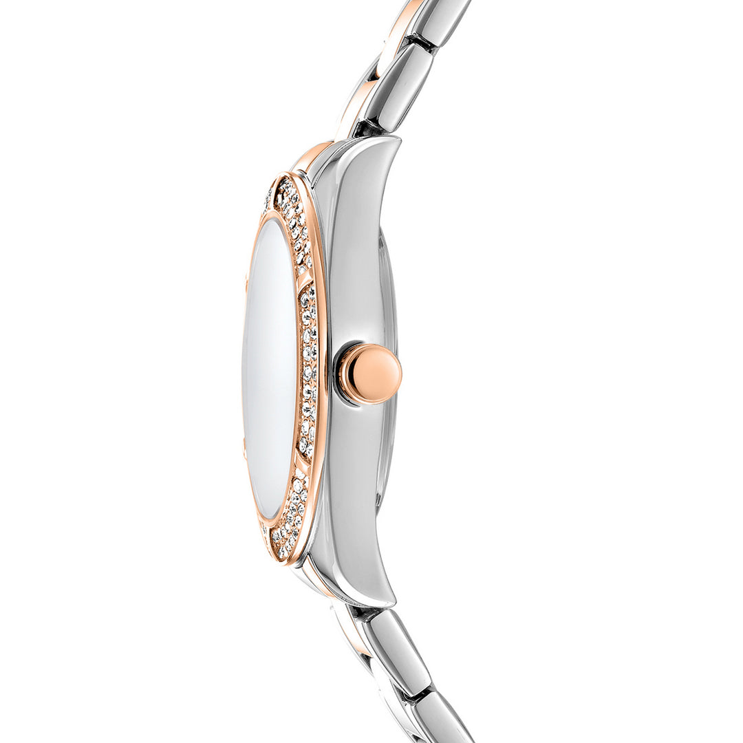 Quartz Silver Round Dial Women's Watch - DK1L107M0095