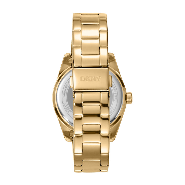 Multifunction Gold Round Dial Women's Watch - DK1L109M0045