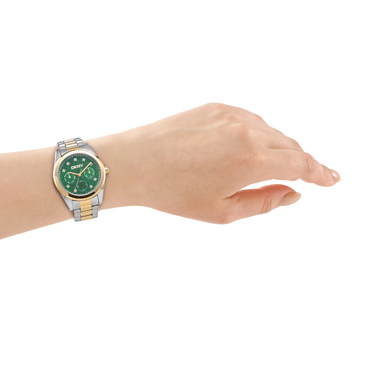 Multifunction Green Round Dial Women's Watch - DK1L109M0075