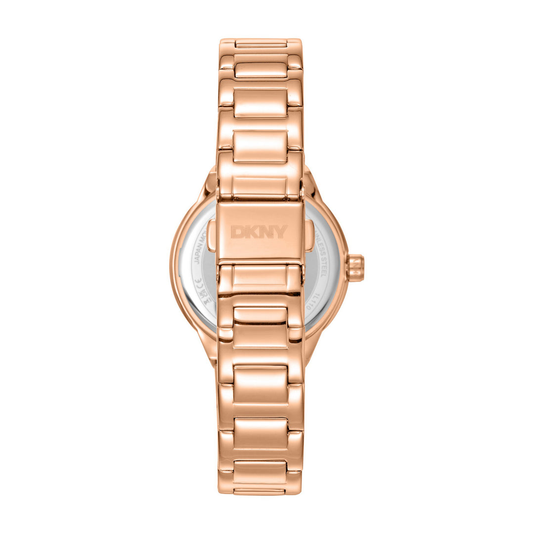 Everyday Quartz Rose Gold Round Dial Women's Watch - DK1L110M0065
