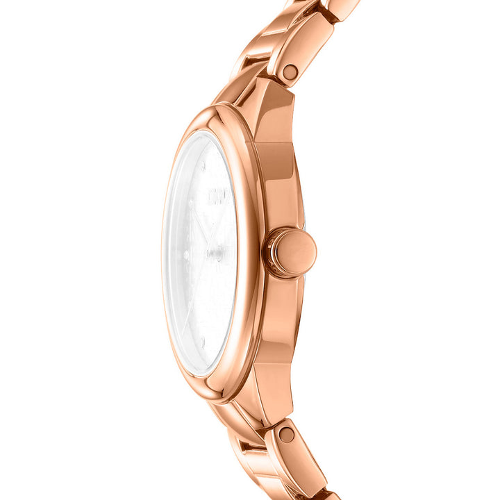 Everyday Quartz Rose Gold Round Dial Women's Watch - DK1L110M0065