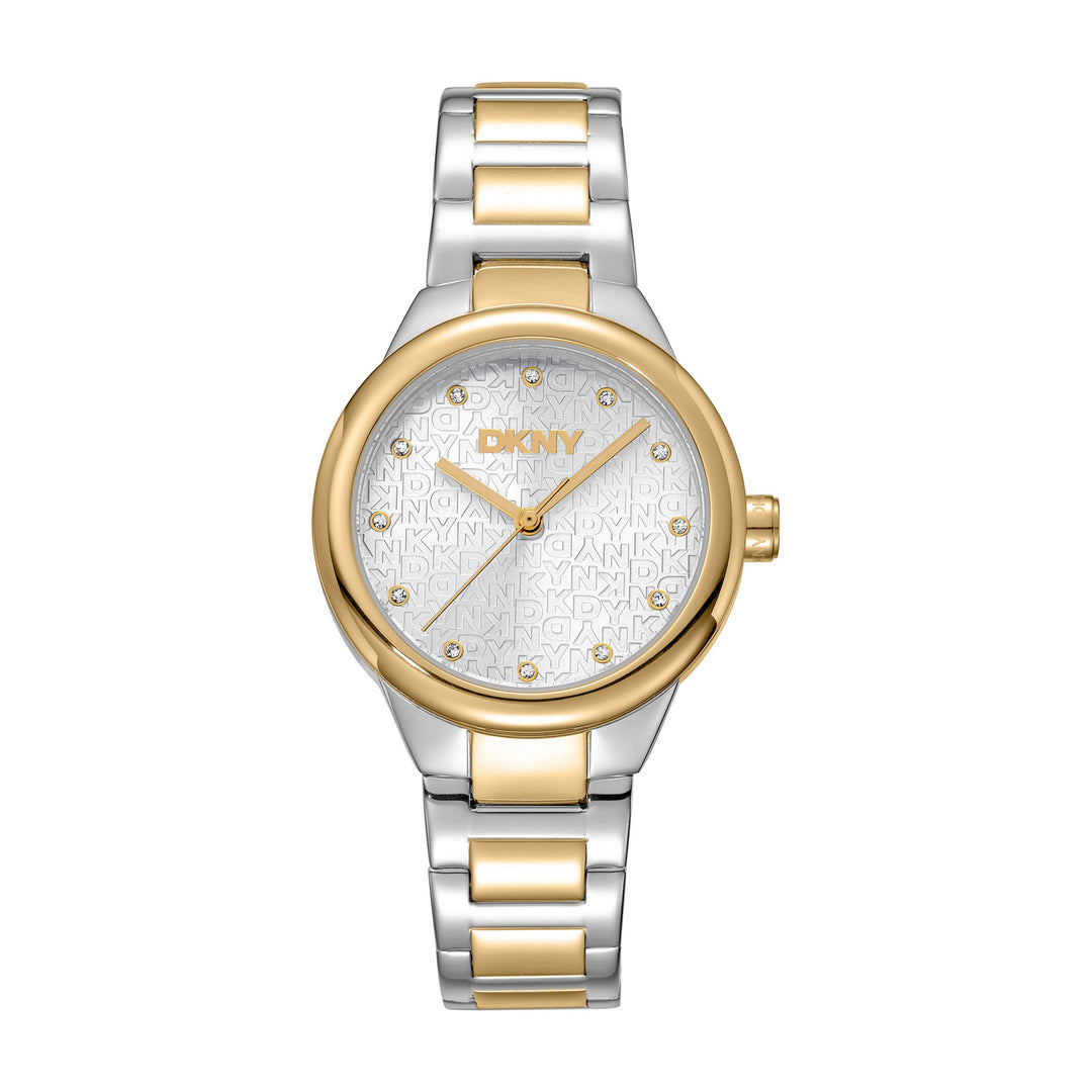 Everyday Quartz Silver Round Dial Women's Watch - DK1L110M0075