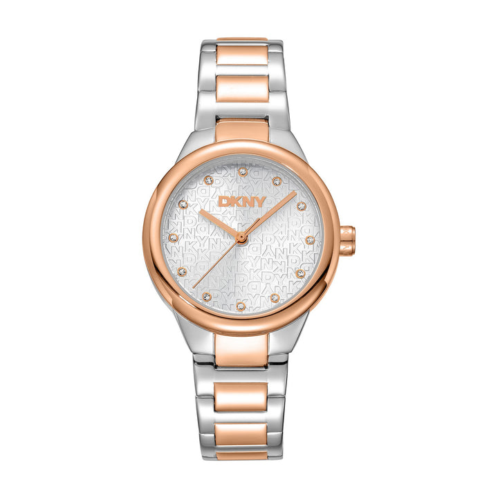 Everyday Quartz Silver Round Dial Women's Watch - DK1L110M0095
