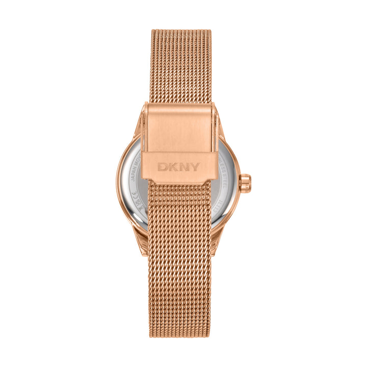 Quartz Rose Gold Round Dial Women's Watch - DK1L113M0085