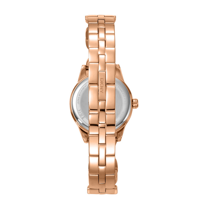 Quartz Rose Gold Round Dial Women's Watch - DK1L113M0255