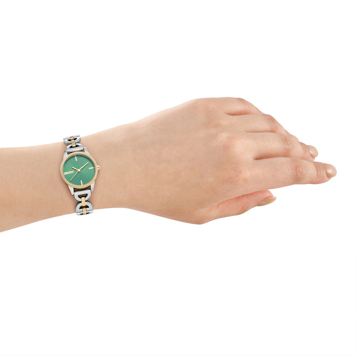 Quartz Green Round Dial Women's Watch - DK1L113M0275