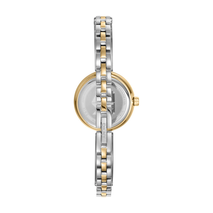 Logo Quartz Silver Round Dial Women's Watch - DK1L115M0065