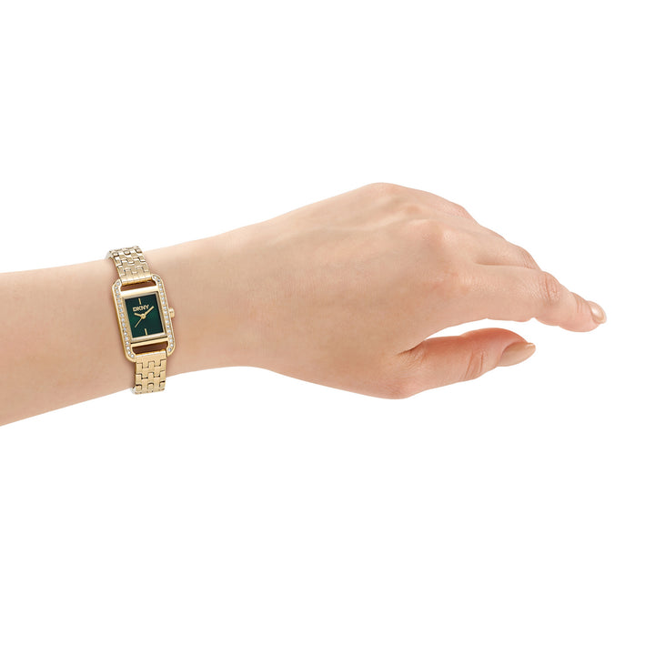 Quartz Green Rectangular Dial Women's Watch - DK1L117M0045
