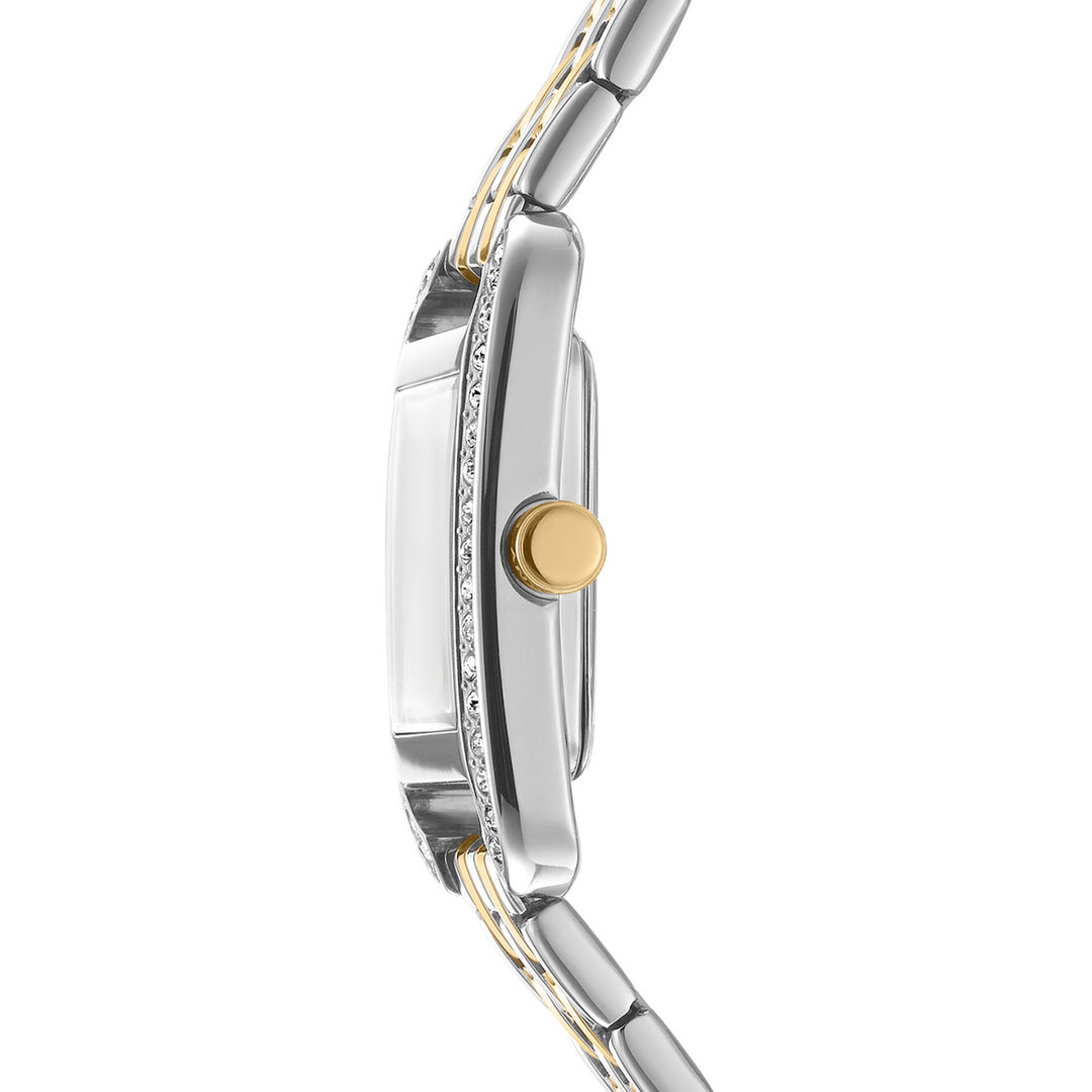 Quartz White Rectangular Dial Women's Watch - DK1L117M0065
