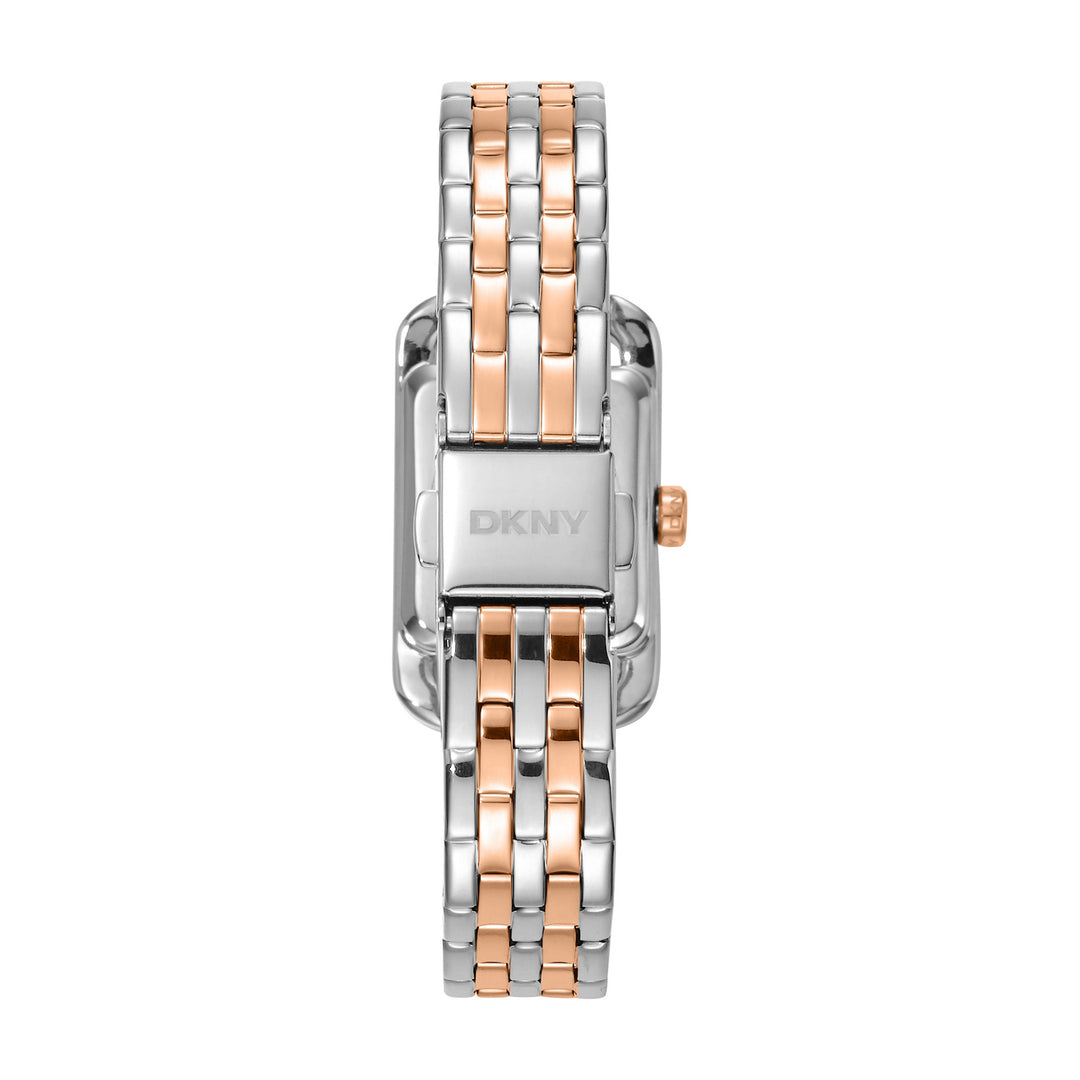 Quartz White Rectangular Dial Women's Watch - DK1L117M0075