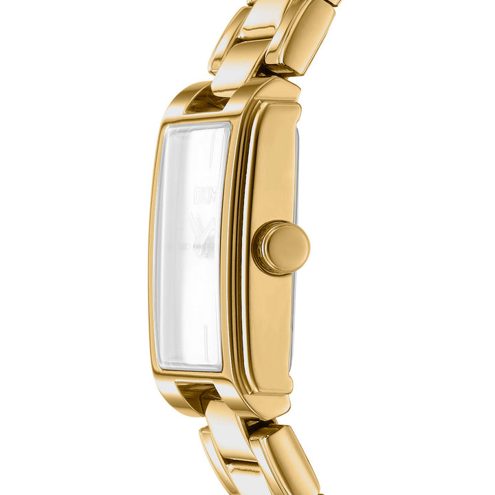 Everyday Quartz Gold Rectangular Dial Women's Watch - DK1L121M0065