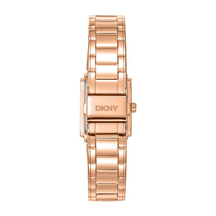 Everyday Quartz Rose Gold Rectangular Dial Women's Watch - DK1L121M0075