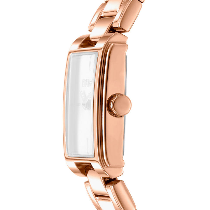 Everyday Quartz Rose Gold Rectangular Dial Women's Watch - DK1L121M0075