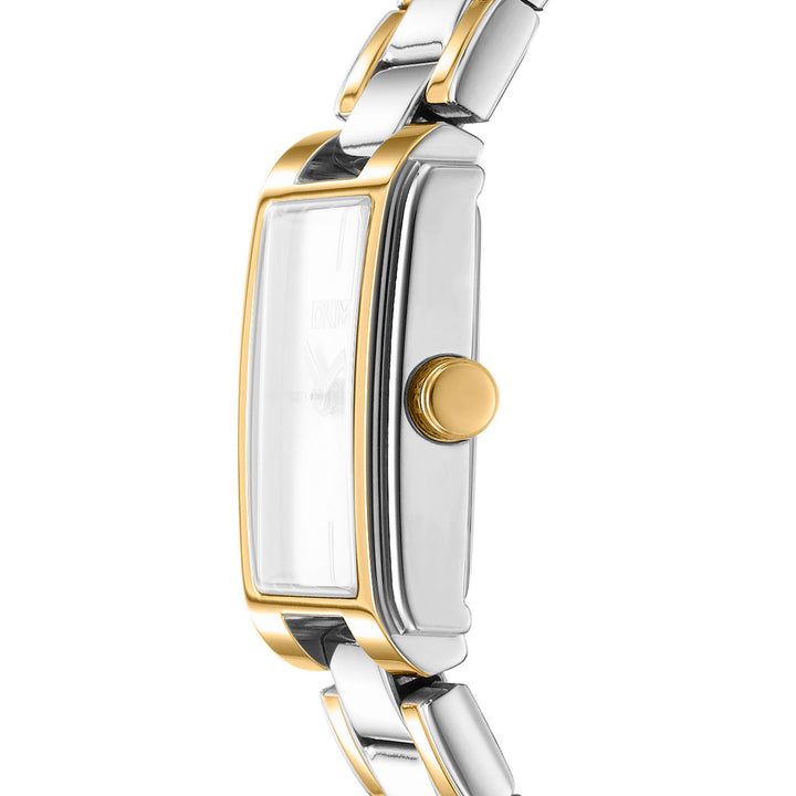 Everyday Quartz Silver Rectangular Dial Women's Watch - DK1L121M0085