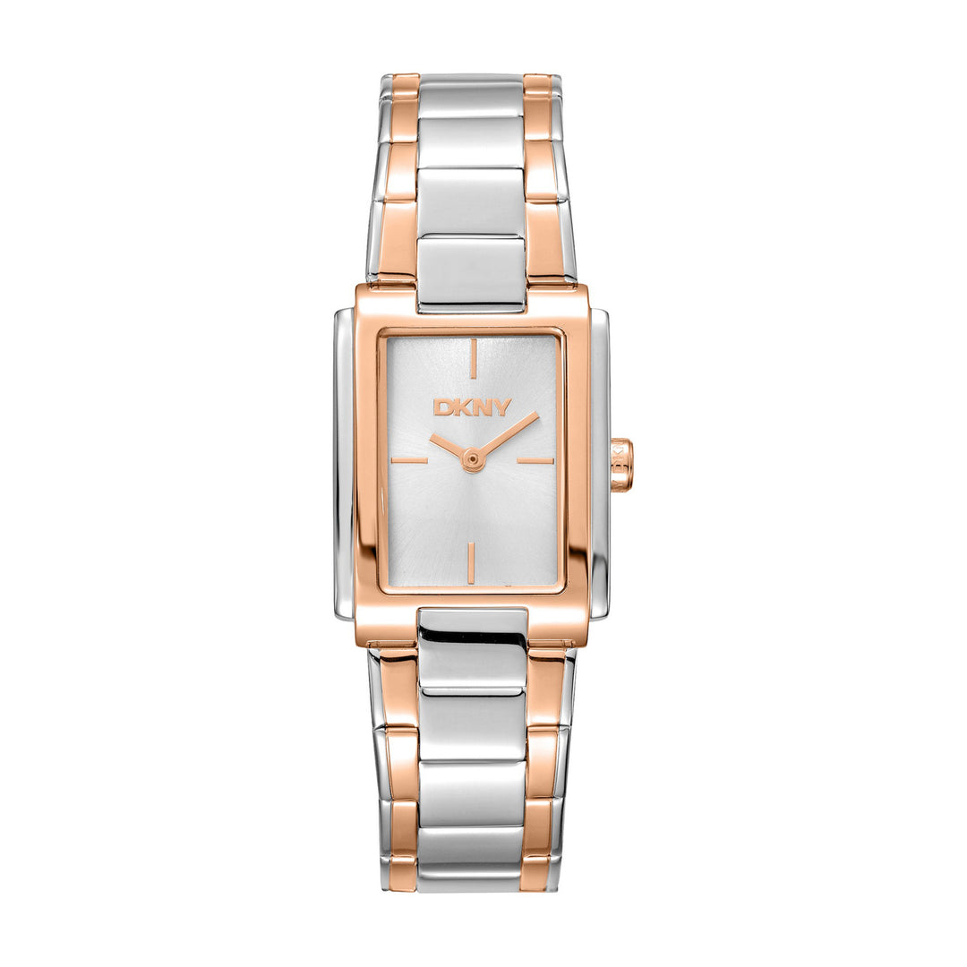 Everyday Quartz Silver Rectangular Dial Women's Watch - DK1L121M0095