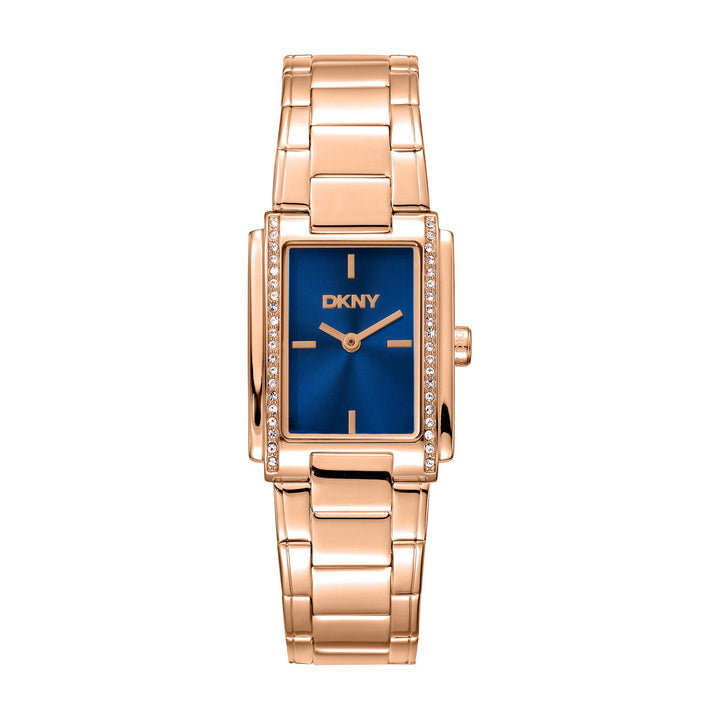 Evening Quartz Blue Rectangular Dial Women's Watch - DK1L122M0065