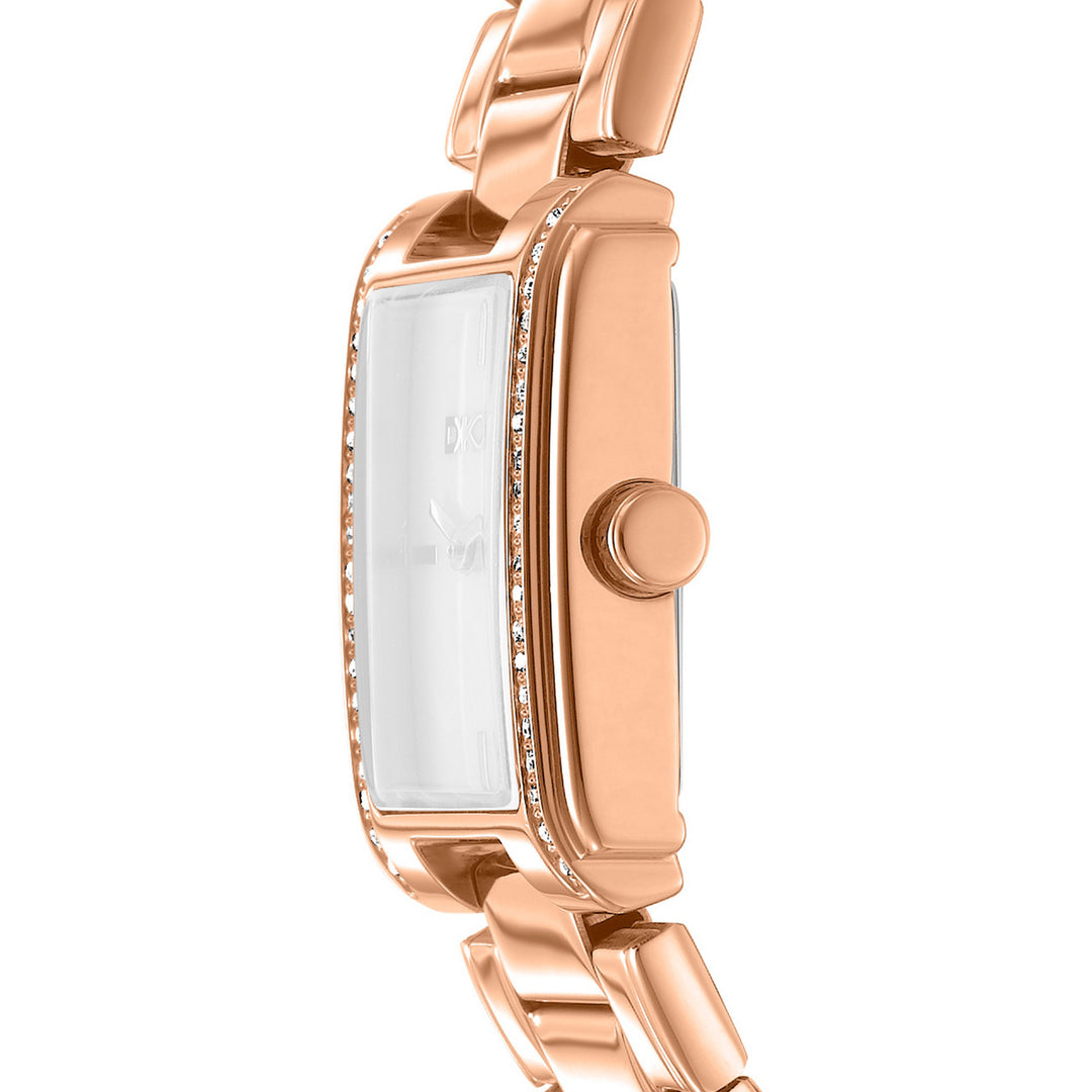 Evening Quartz Blue Rectangular Dial Women's Watch - DK1L122M0065