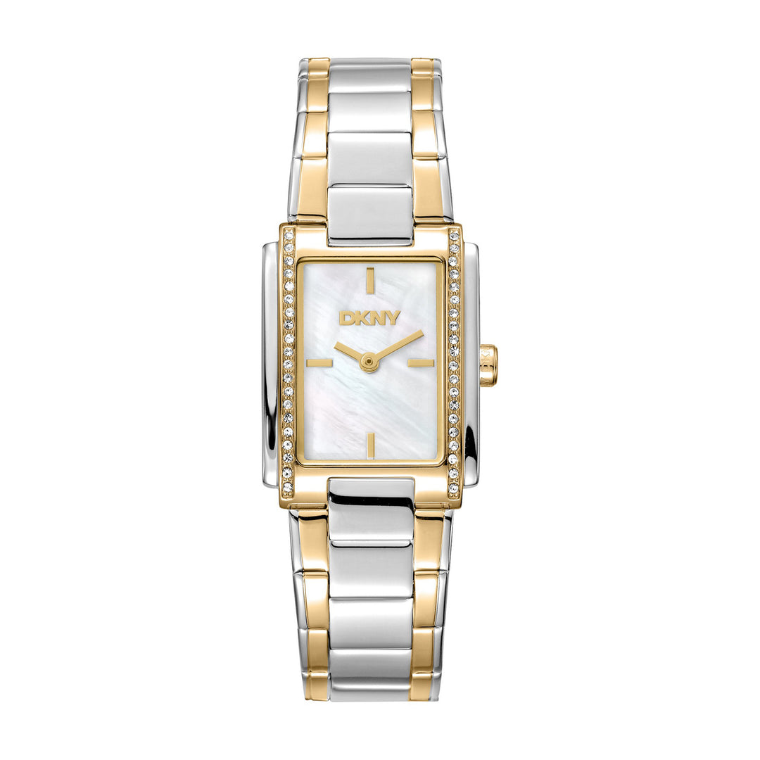 Evening Quartz White Rectangular Dial Women's Watch - DK1L122M0075