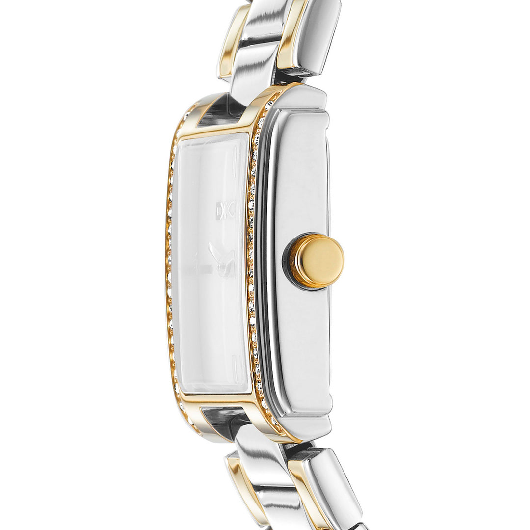Evening Quartz White Rectangular Dial Women's Watch - DK1L122M0075
