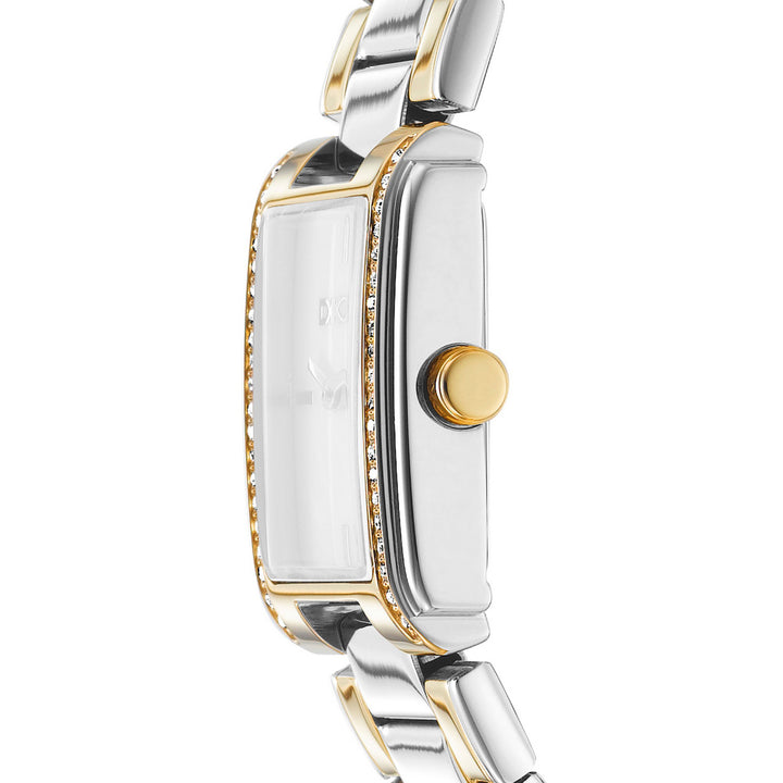 Evening Quartz White Rectangular Dial Women's Watch - DK1L122M0075