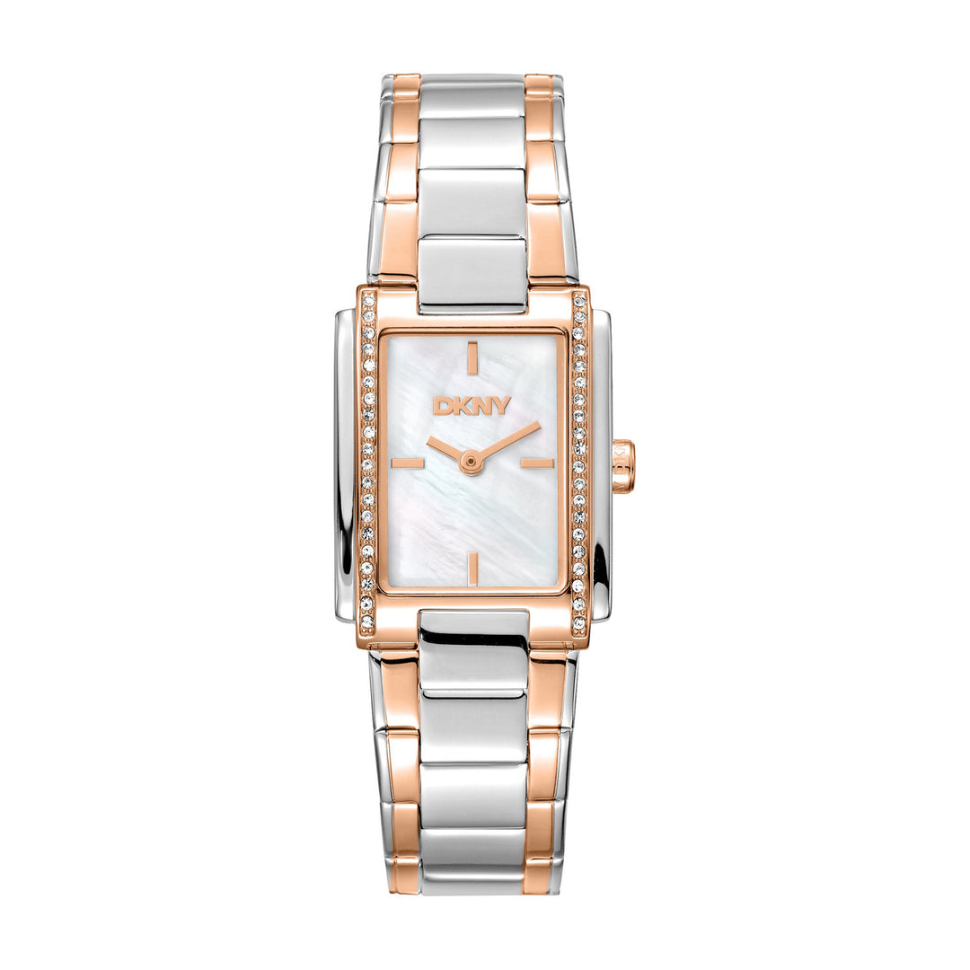 Evening Quartz White Rectangular Dial Women's Watch - DK1L122M0085