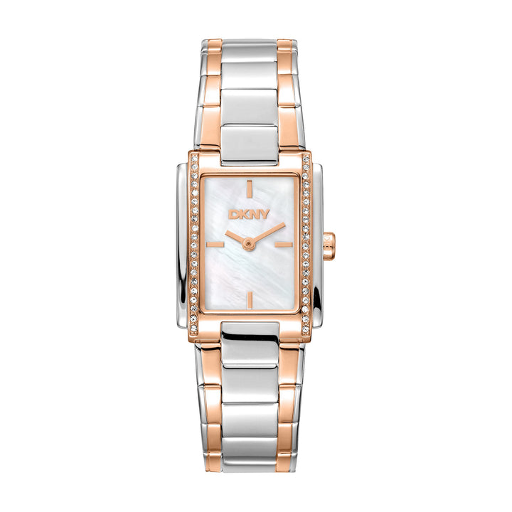 Evening Quartz White Rectangular Dial Women's Watch - DK1L122M0085