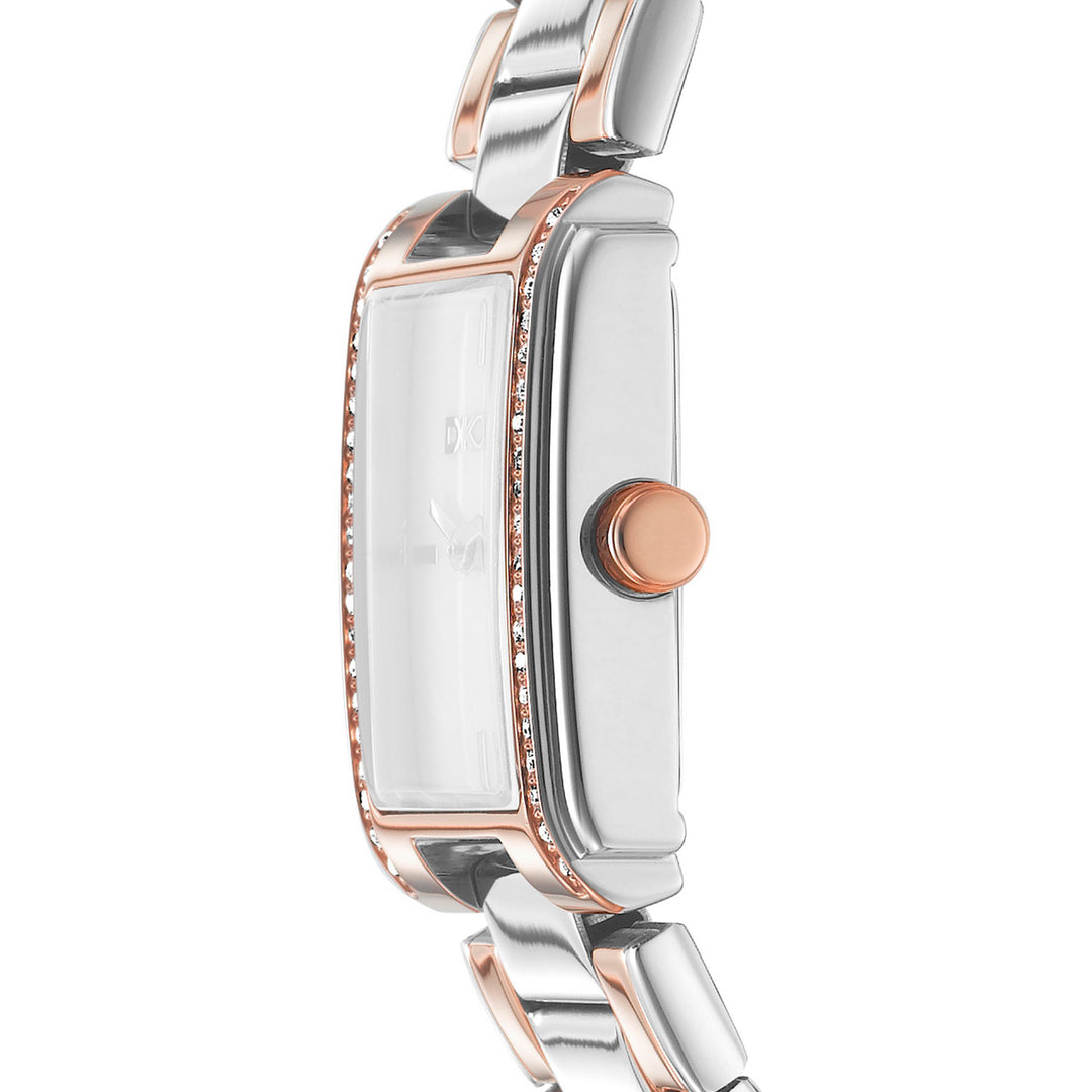 Evening Quartz White Rectangular Dial Women's Watch - DK1L122M0085