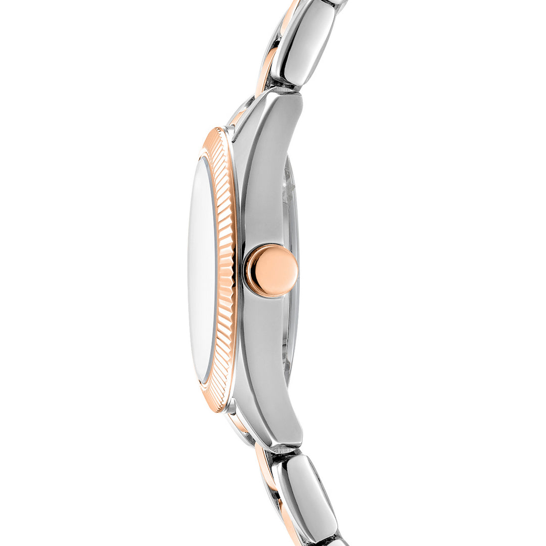 Quartz Rose Gold Round Dial Women's Watch - DK1L125M0065