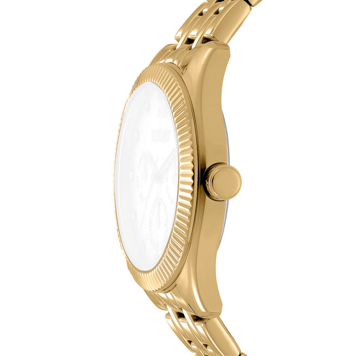 Everyday Multifunction Silver Round Dial Women's Watch - DK1L128M0065