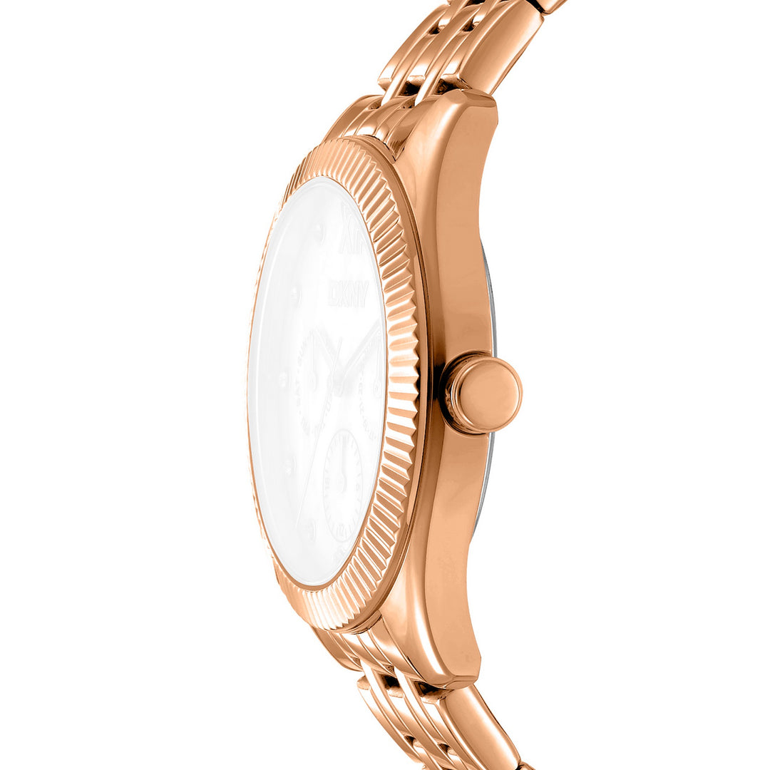 Everyday Multifunction White Round Dial Women's Watch - DK1L128M0075