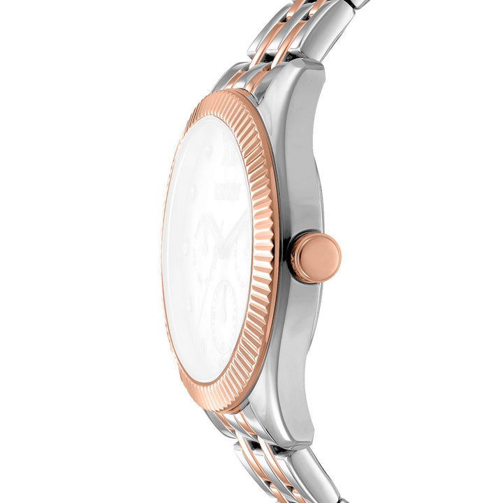 Everyday Multifunction Silver Round Dial Women's Watch - DK1L128M0095