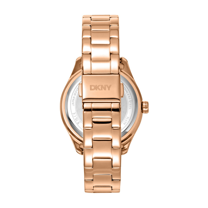 Evening Multifunction Rose Gold Round Dial Women's Watch - DK1L129M0065