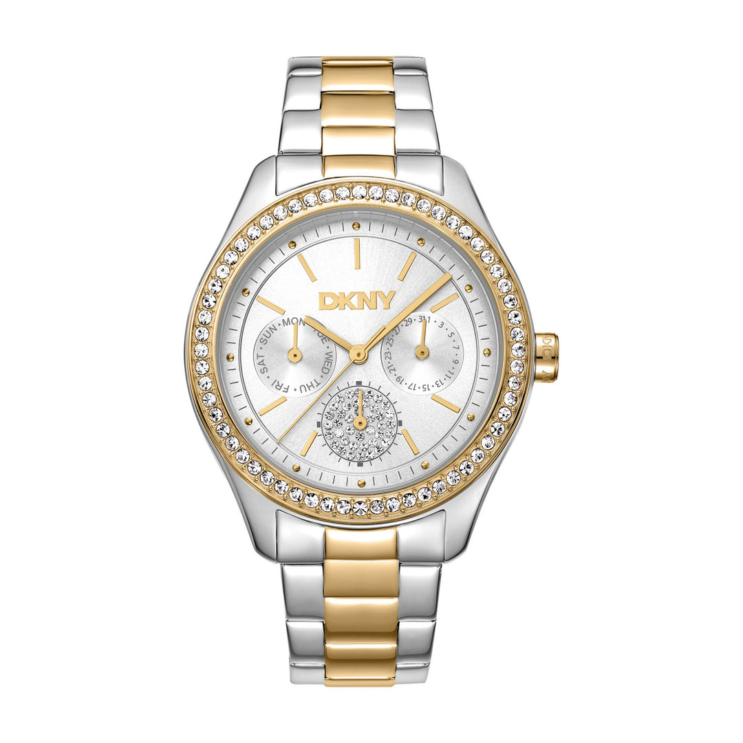 Evening Multifunction Silver Round Dial Women's Watch - DK1L129M0075