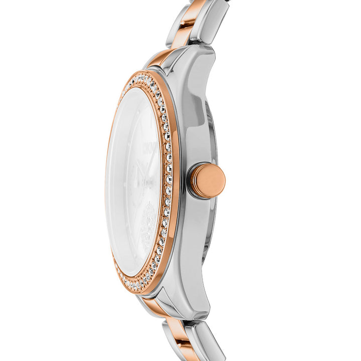Evening Multifunction White Round Dial Women's Watch - DK1L129M0095