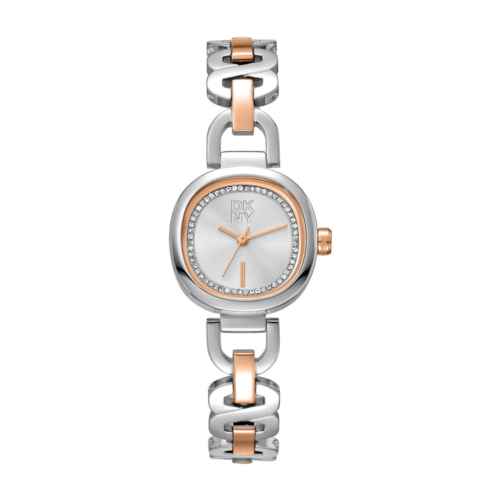 Everyday Quartz Silver Round Dial Women's Watch - DK1L139M0075