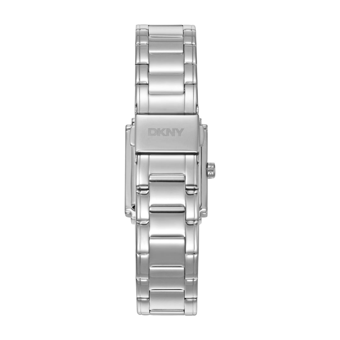 Logo Quartz Silver Rectangular Dial Women's Watch - DK1L140M0015