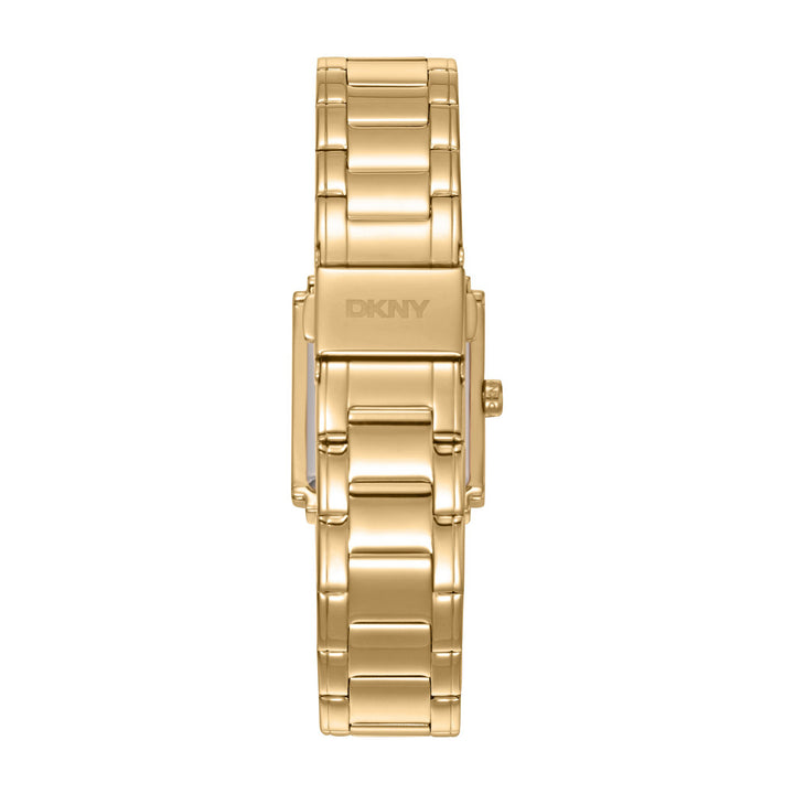 Logo Quartz Silver Rectangular Dial Women's Watch - DK1L140M0025