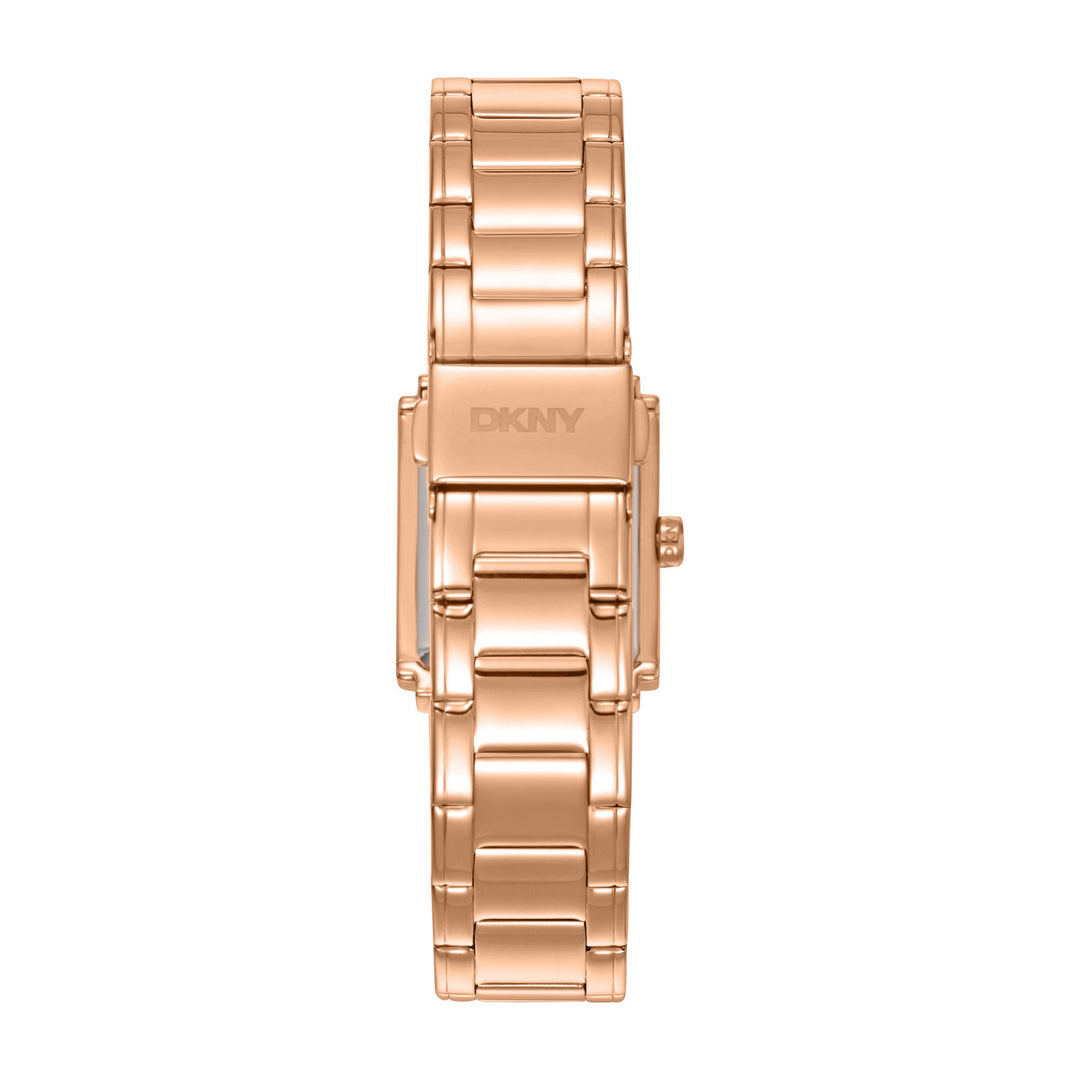 Logo Quartz Silver Rectangular Dial Women's Watch - DK1L140M0035