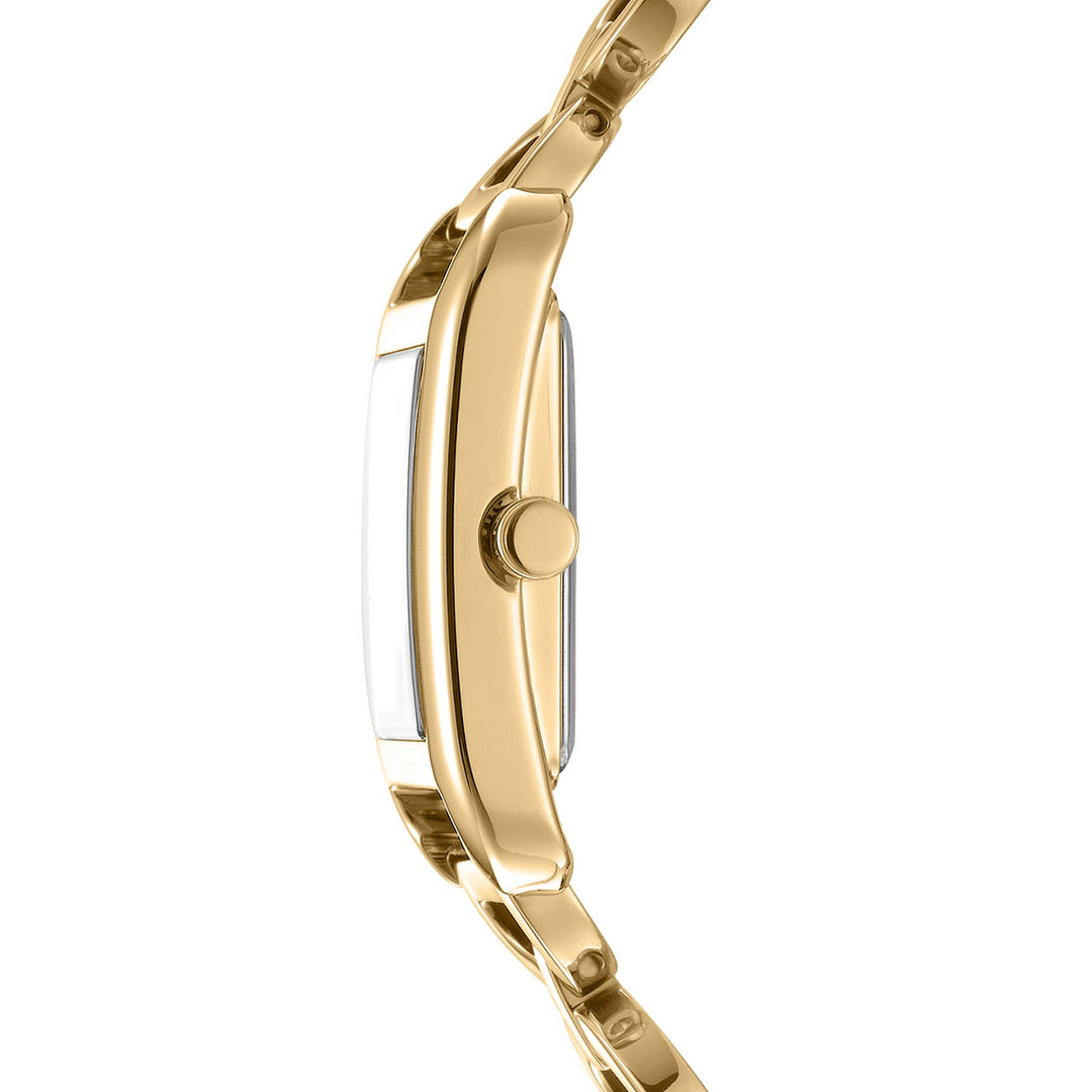 Quartz Gold Rectangular Dial Women's Watch - DK1L142M0235