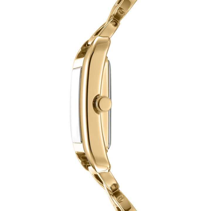 Quartz Gold Rectangular Dial Women's Watch - DK1L142M0235