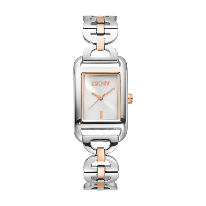 Quartz Silver Rectangular Dial Women's Watch - DK1L142M0275