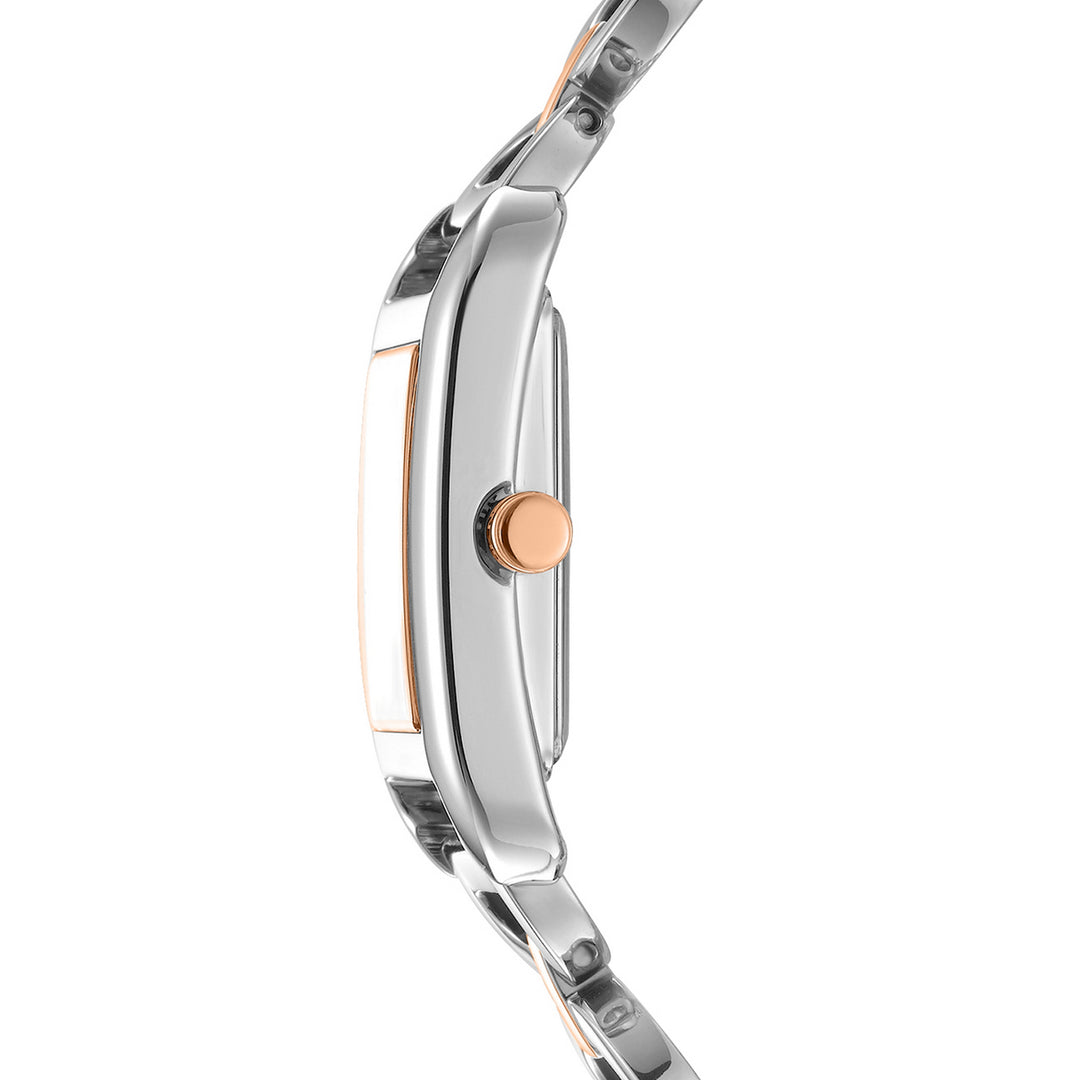Quartz Silver Rectangular Dial Women's Watch - DK1L142M0275