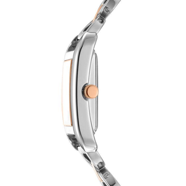 Quartz Silver Rectangular Dial Women's Watch - DK1L142M0275