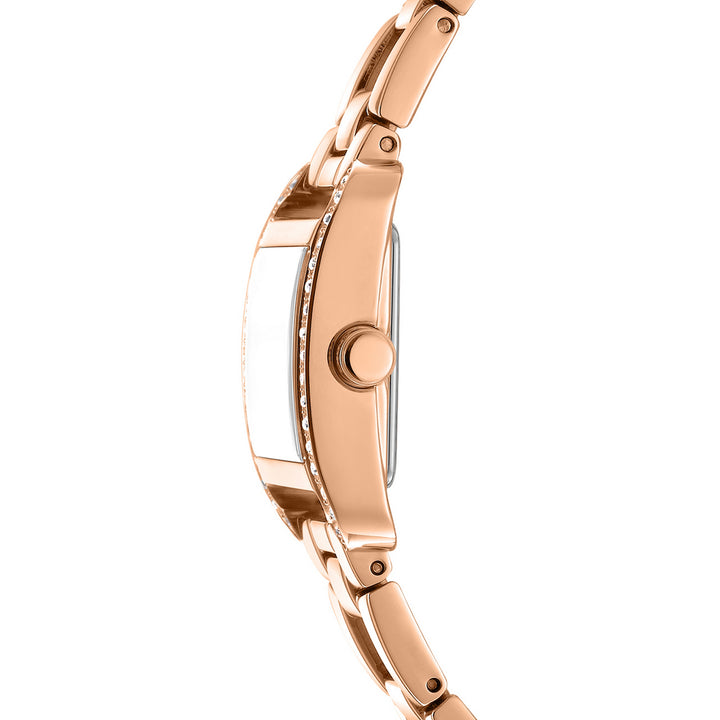 Quartz Rose Gold Square Dial Women's Watch - DK1L143M0045