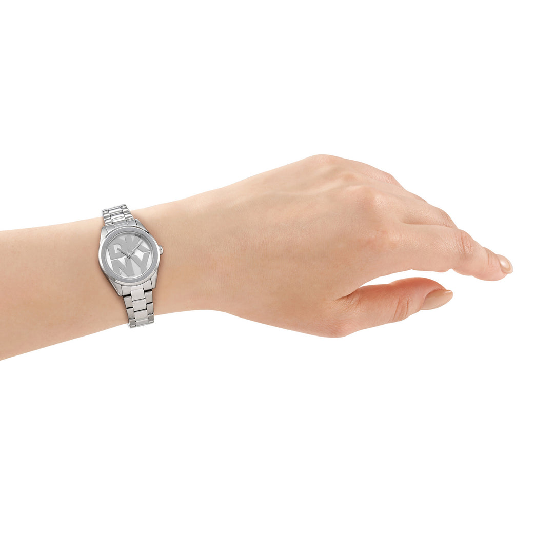 Quartz Silver Round Dial Women's Watch - DK1L145M0035