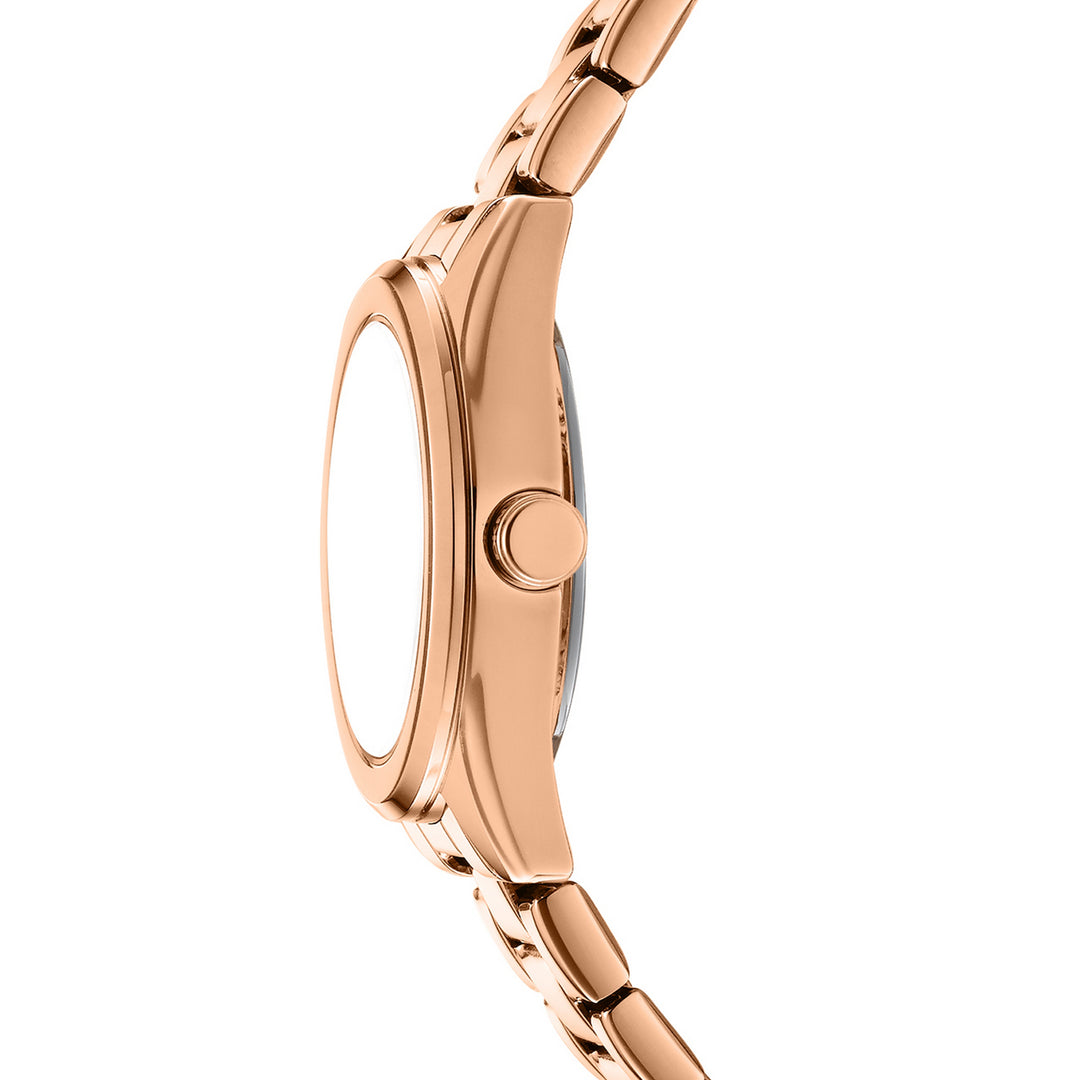 Quartz Rose Gold Round Dial Women's Watch - DK1L145M0075
