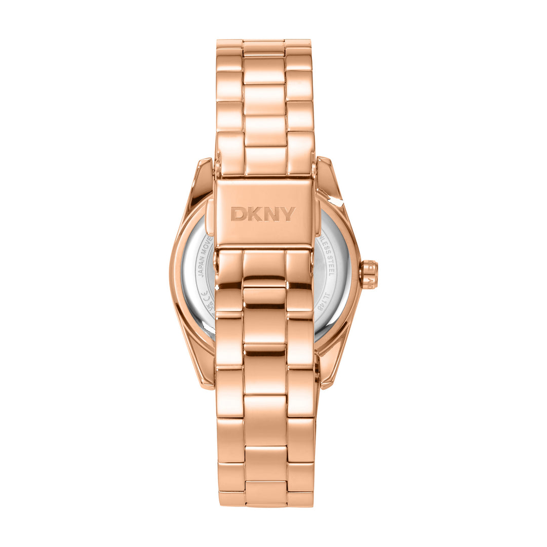 Quartz Rose Gold Round Dial Women's Watch - DK1L148M0035