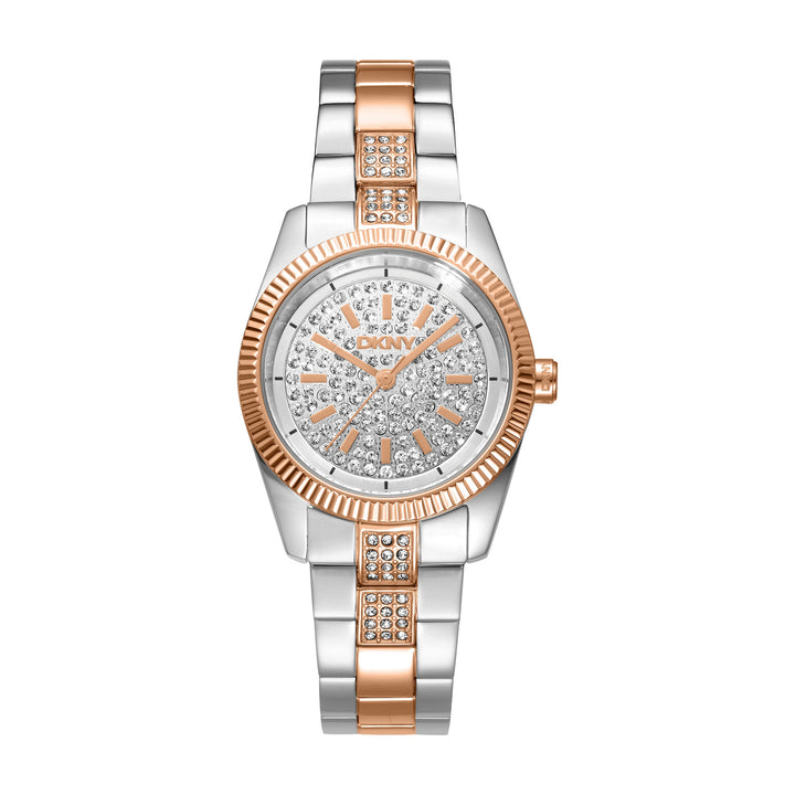 Quartz Silver Round Dial Women's Watch - DK1L148M0055