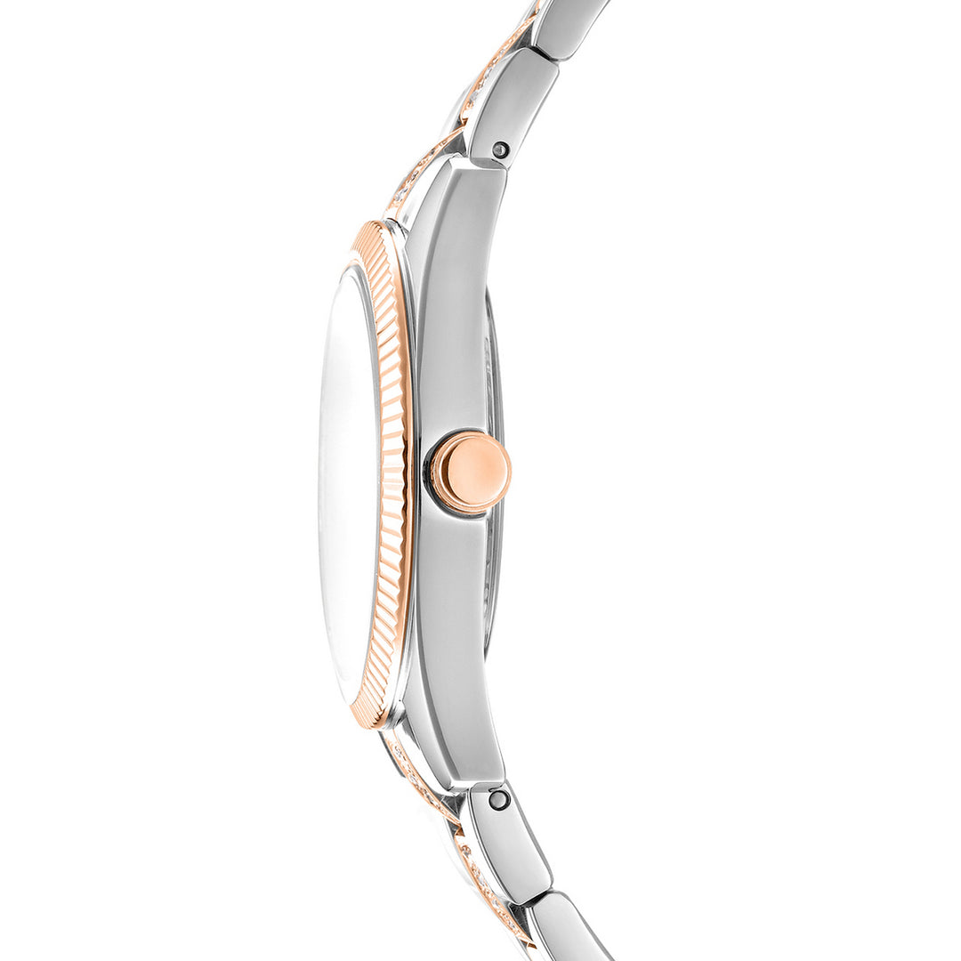 Quartz Silver Round Dial Women's Watch - DK1L148M0055