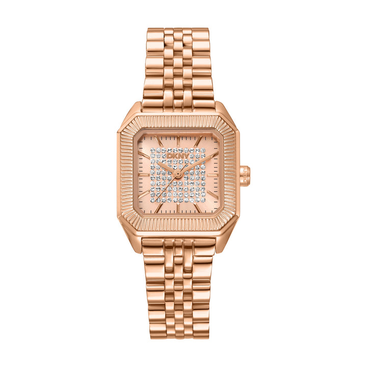Quartz Rose Gold Square Dial Women's Watch - DK1L154M0245